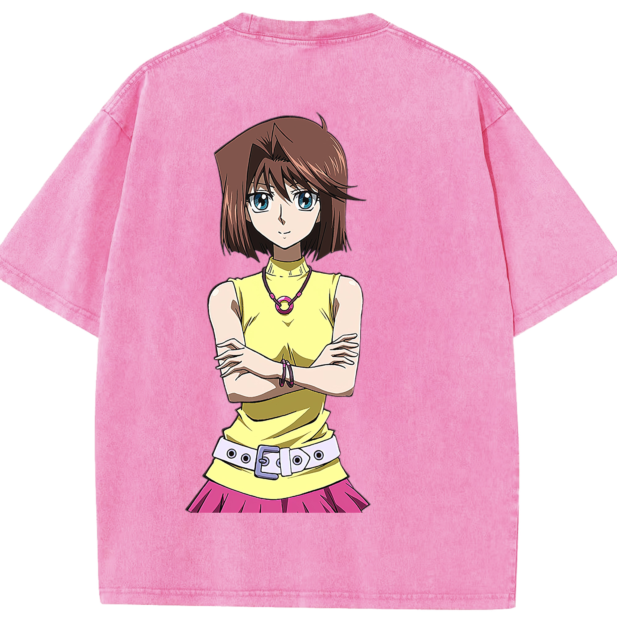 （画像用） 遊☆戯☆王 Yu-Gi-Oh! 綿100% ヴィンテージ風 半袖Tシャツ（背面プリント）